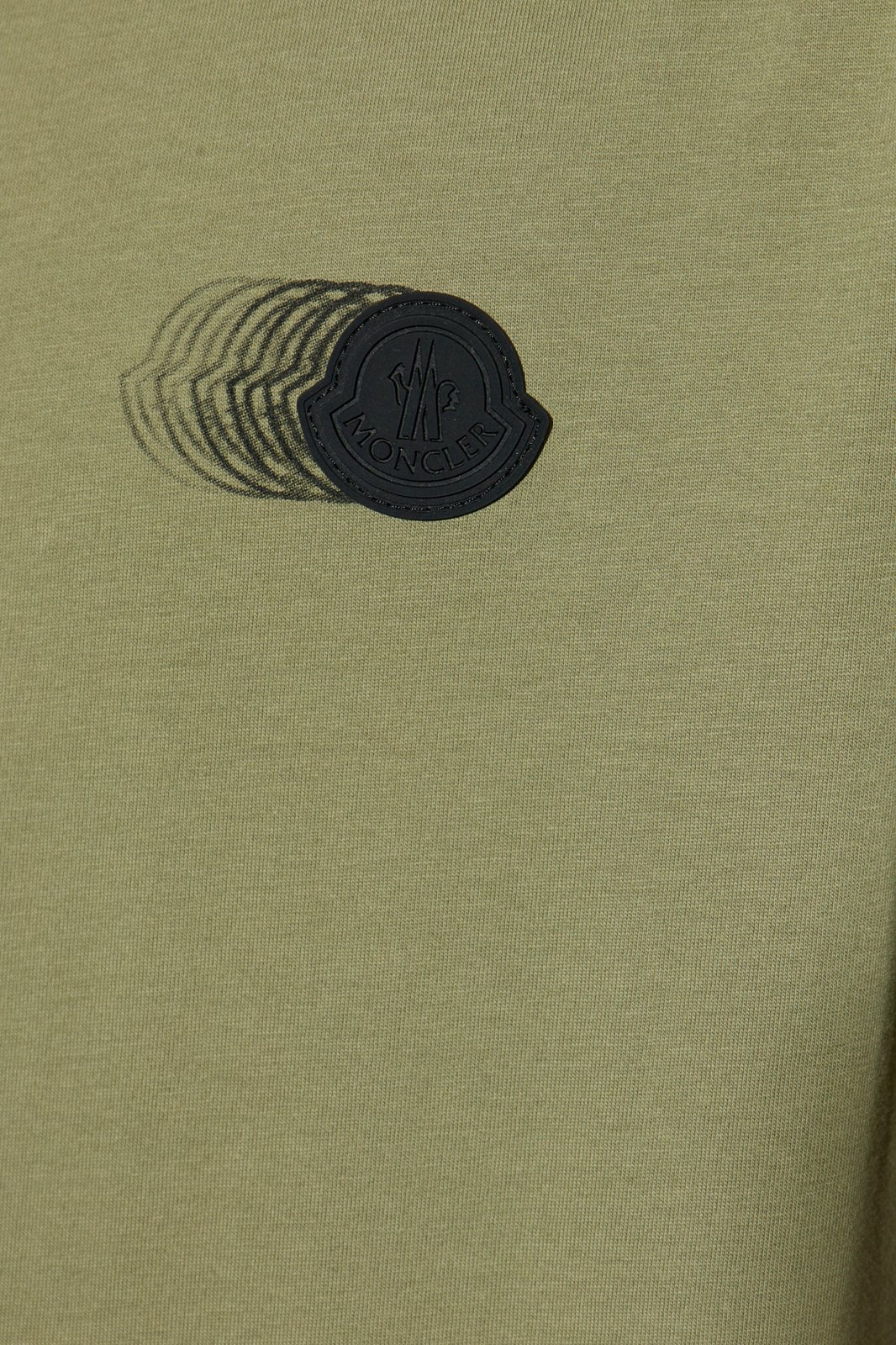 Moncler Faded Logo Motif Crewneck T-Shirt