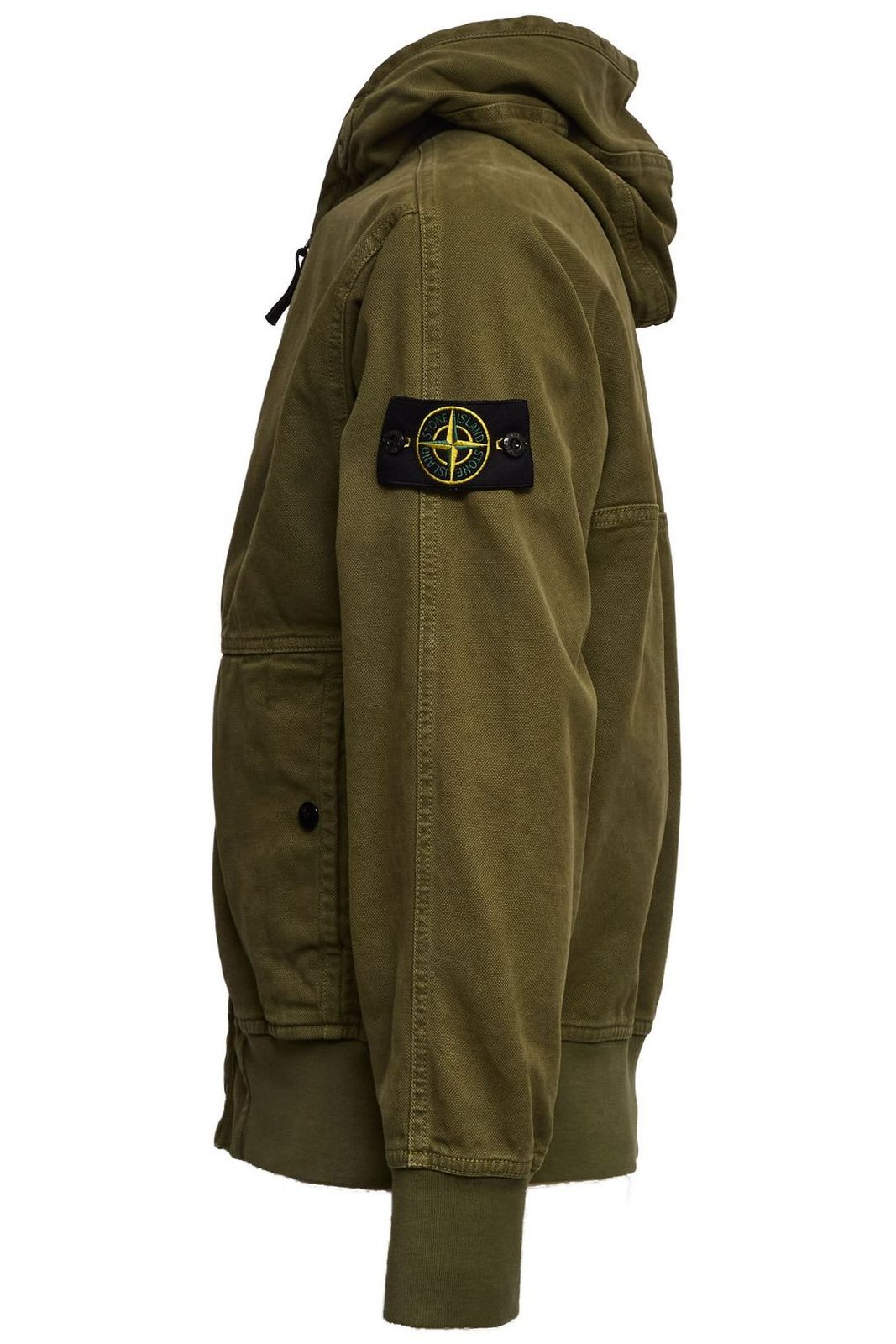 Stone Island Logo Patch Zip-Up Hoodie – Cettire