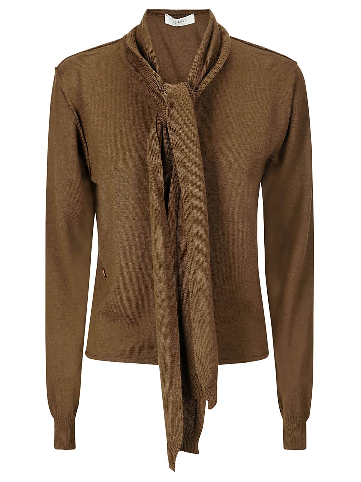 ルメール スカーフディテール ボタン付きニットカーディガン