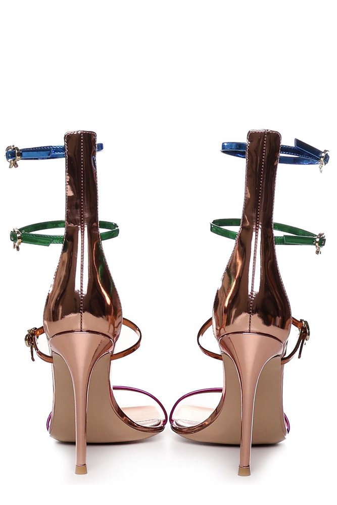 【送料&関税込】Gianvito Rossi Ribbon Uptown Heeled Sandals Gianvito Rossi Ribbon Uptown 110mm Sandals | Pink | FARFETCH PL