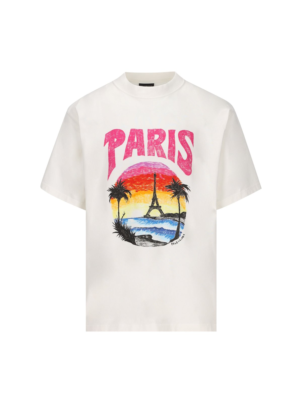 Balenciaga Paris Tropical Printed T-Shirt