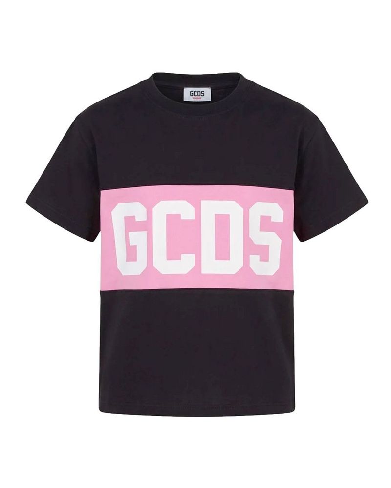 Gcds Kids 로고 프린트 크루넥 티셔츠