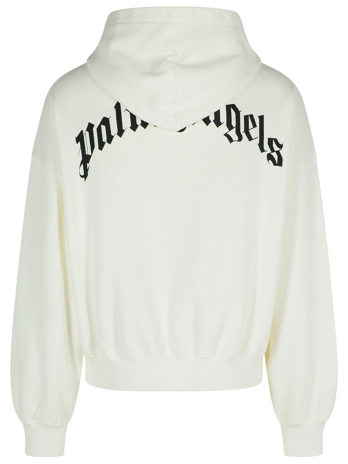 Palm Angels Back Curved Logo Loose Hoodie
