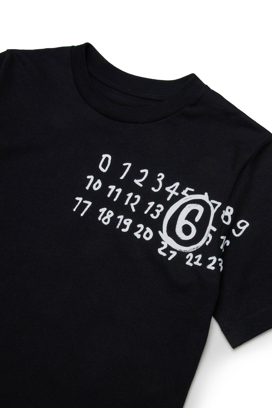 MM6 Maison Margiela Kids Numbers Printed Crewneck T-Shirt