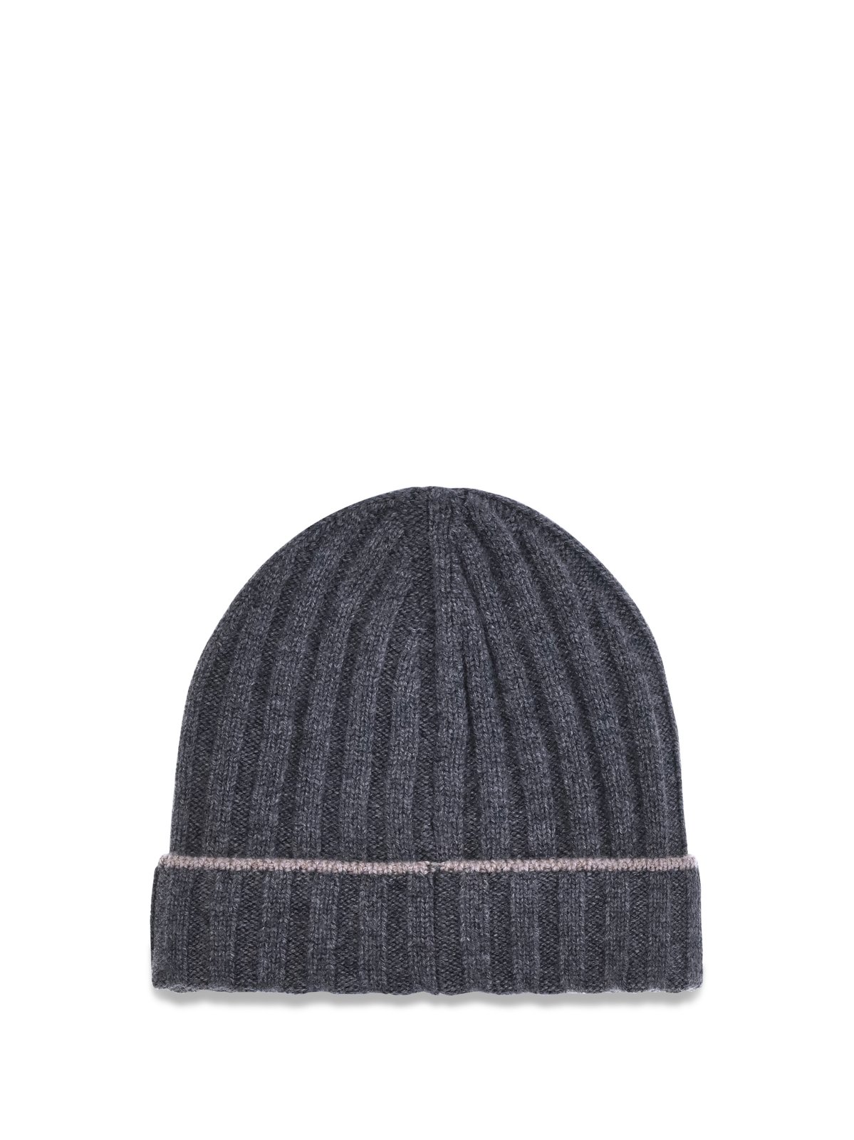 Brunello Cucinelli Turn-Up Brim Ribbed Beanie