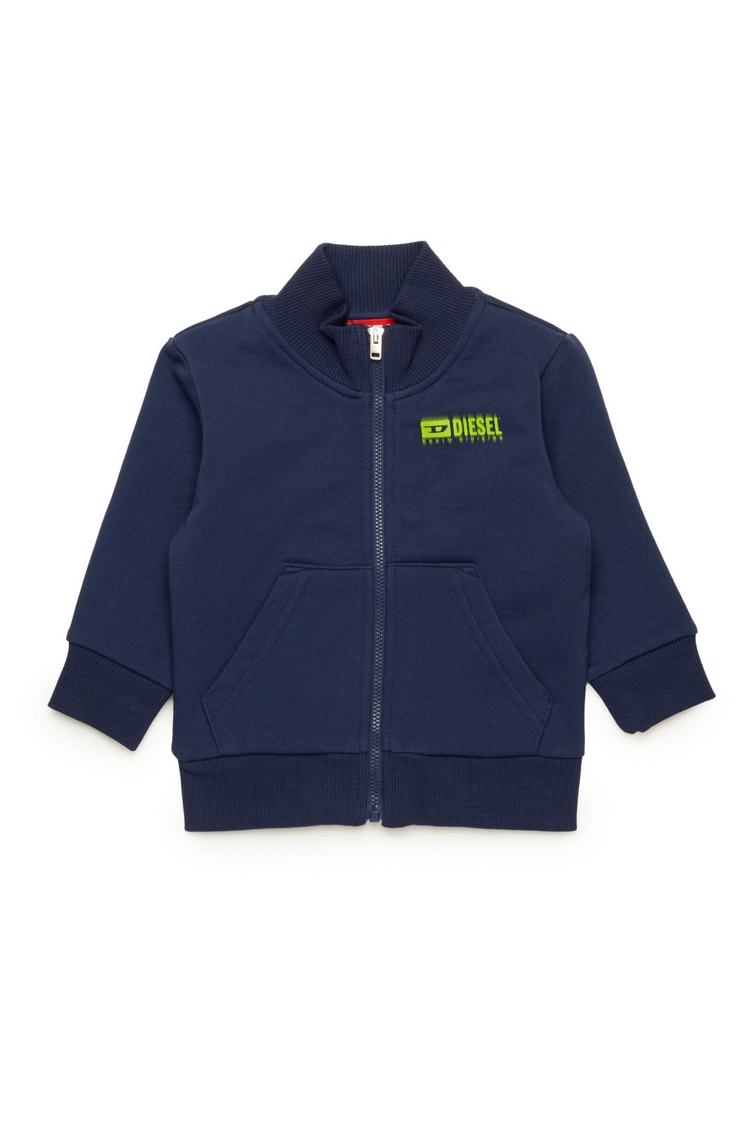 Diesel Kids Logo Printed Zipped Sweatshirt