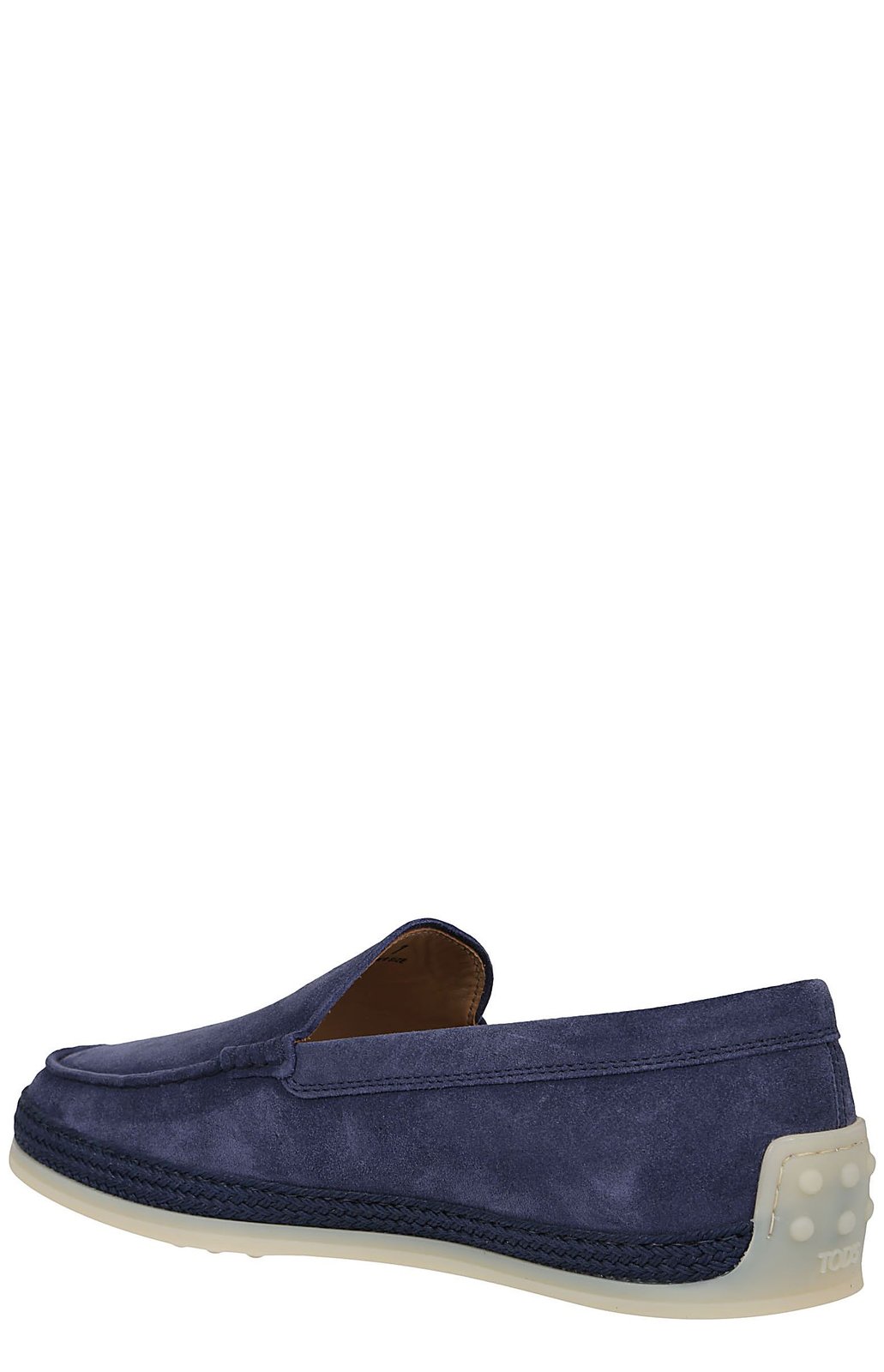 Tod's Round Toe Slip On Loafers