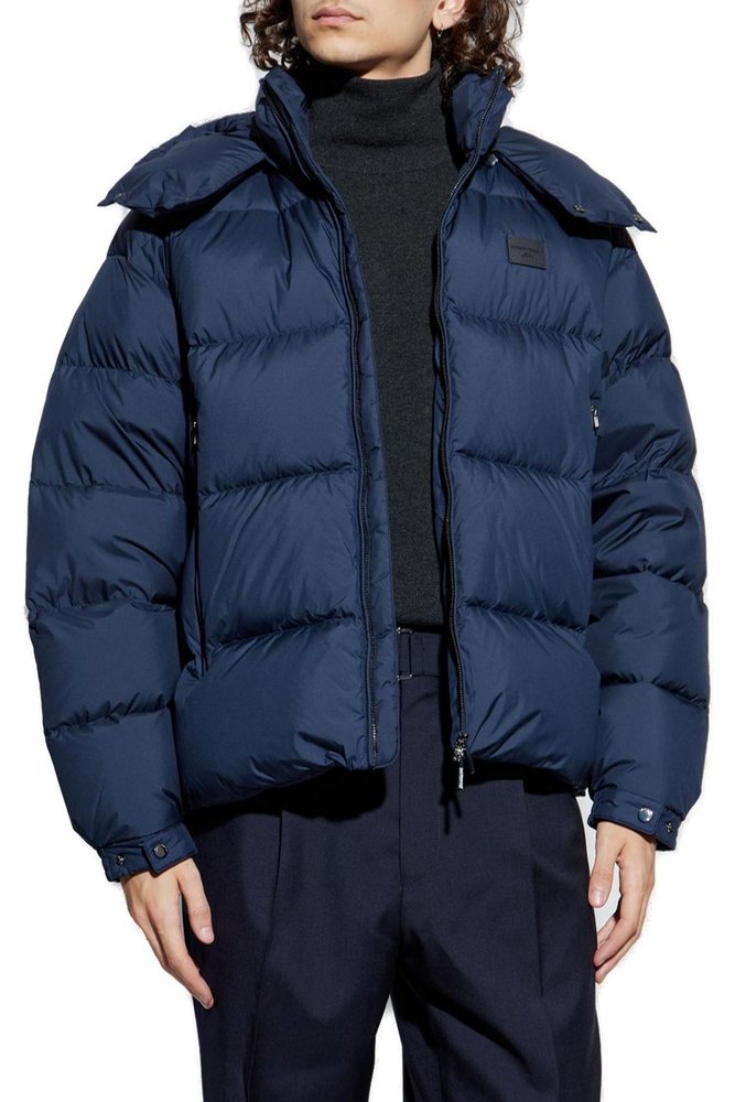 Emporio Armani Zip-Up Hooded Jacket – Cettire