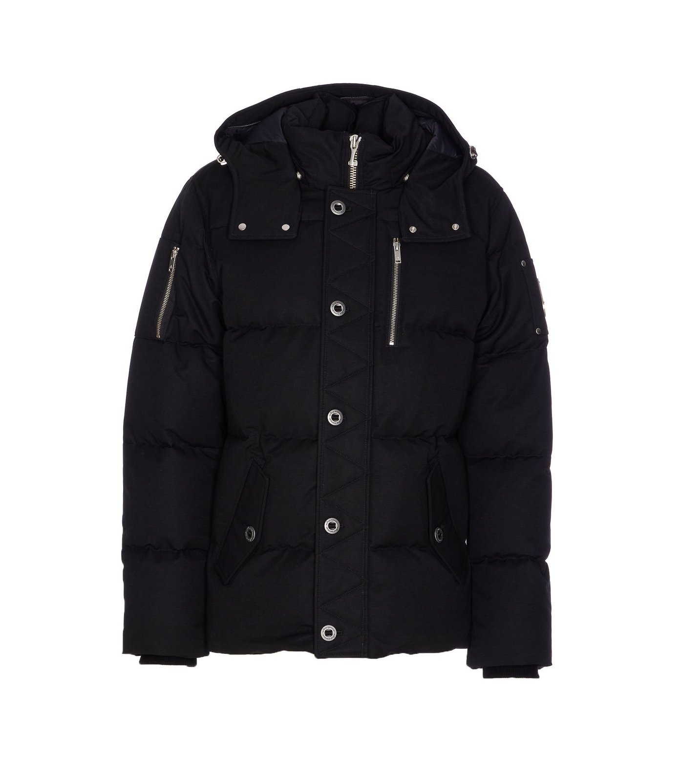 Moose Knuckles Zip Detailed Hooded Coat