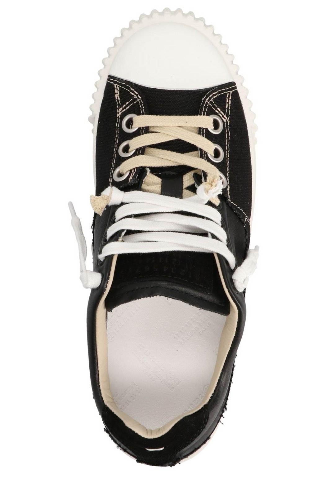 Maison Margiela Round-Toe Lace-Up Sneakers