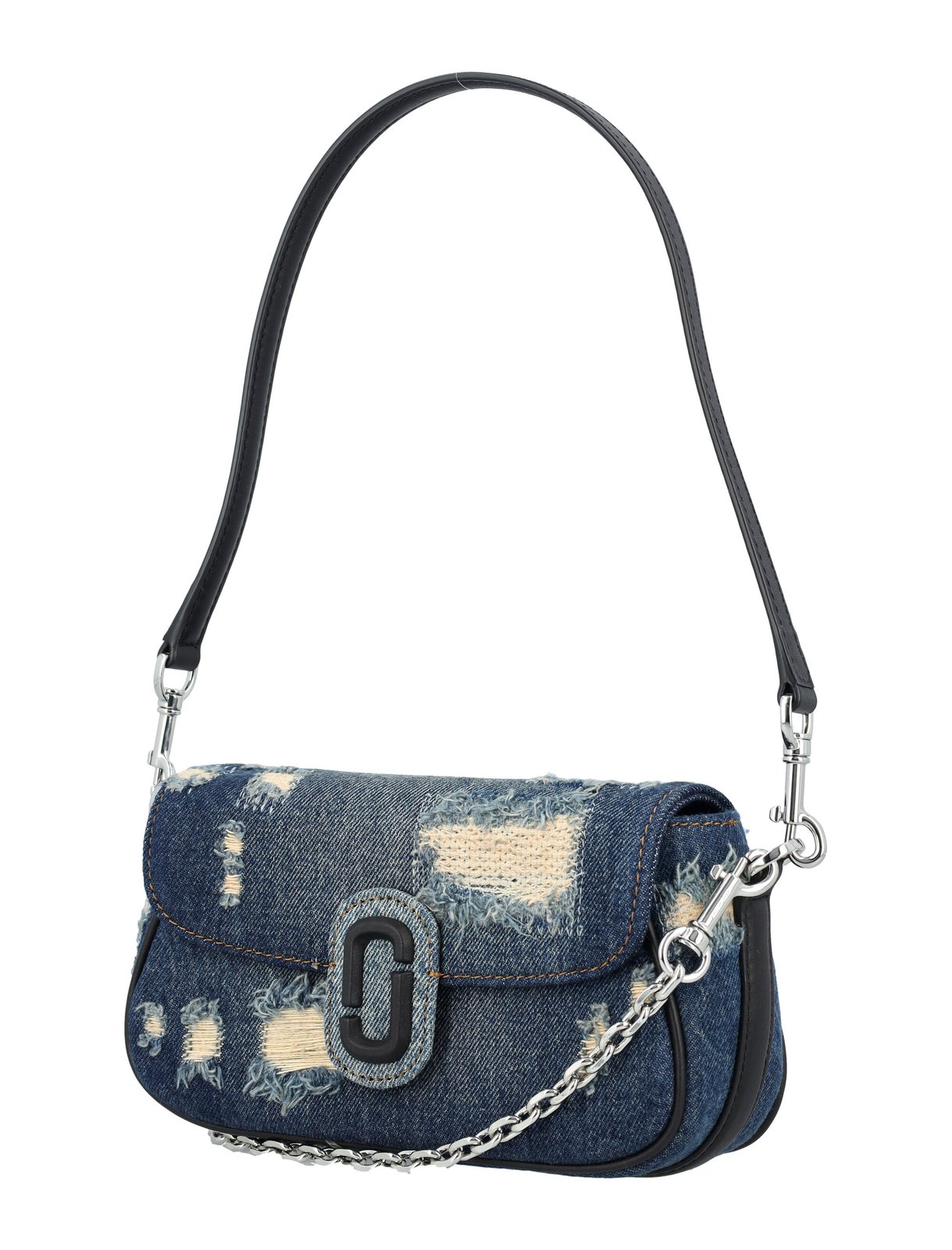 Marc Jacobs The Rip And Repair Denim Clover Shoulder Bag