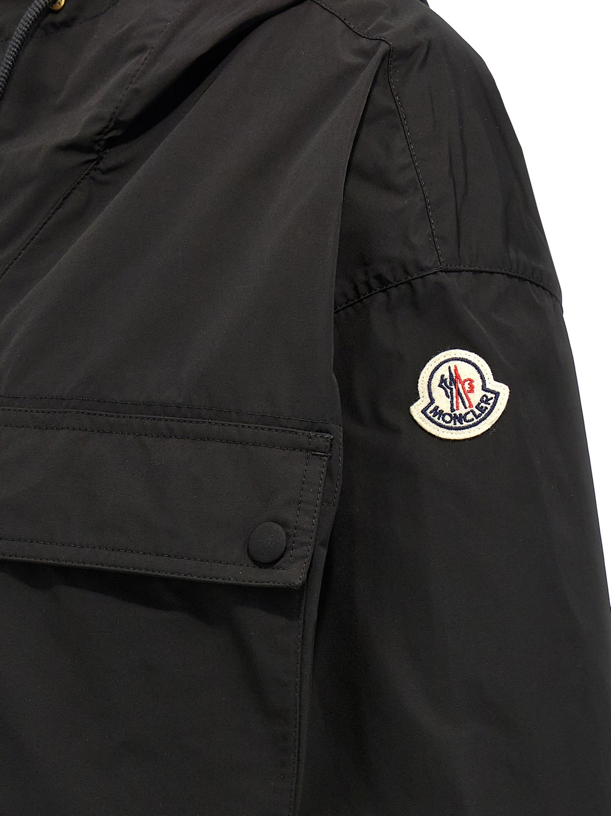 Moncler Logo Patch Zip-Up Jacket – Cettire