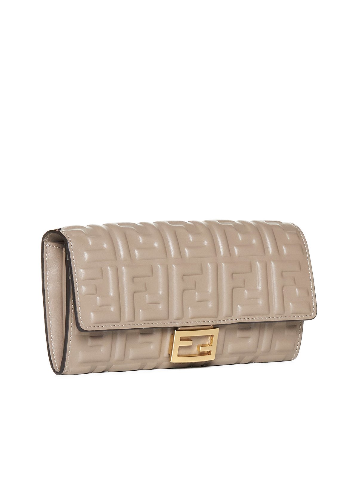 Fendi FF Motif Baguette Continental Chain-Linked Wallet