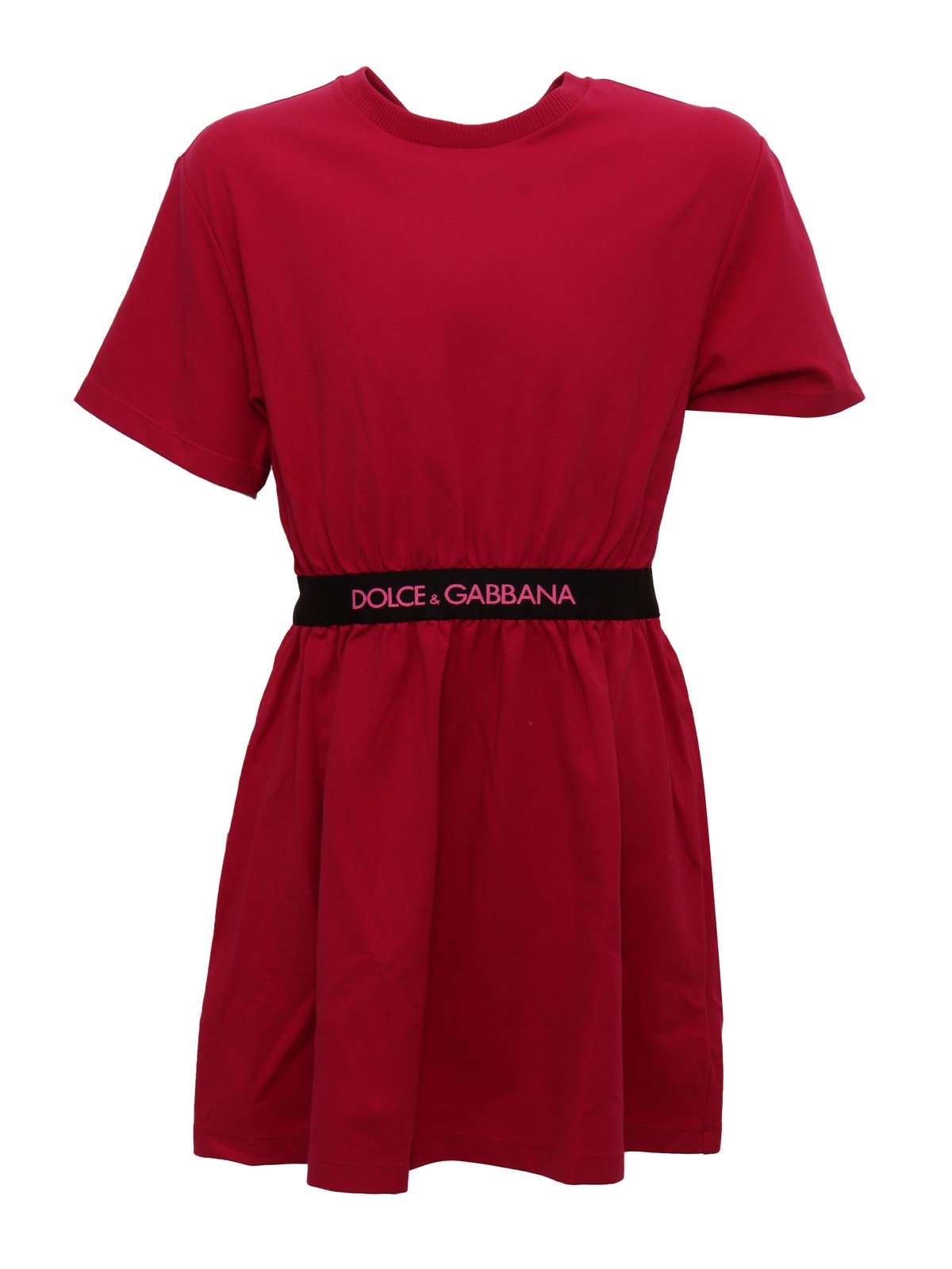 Dolce & Gabbana Kids Logo Detailed Crewneck T-Shirt Dress