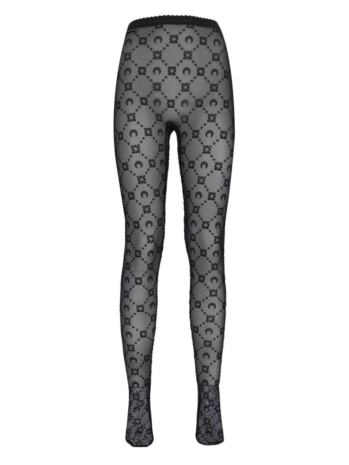 Marine Serre All-Over Moon Printed Tights