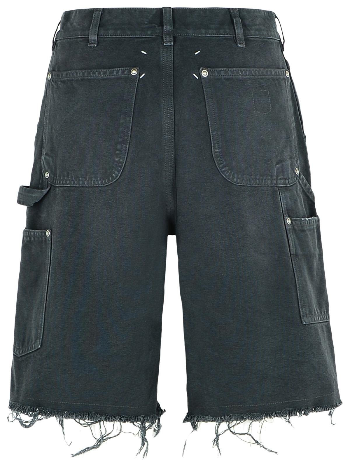 Maison Margiela Stud Distressed Denim Shorts – On Sale Now