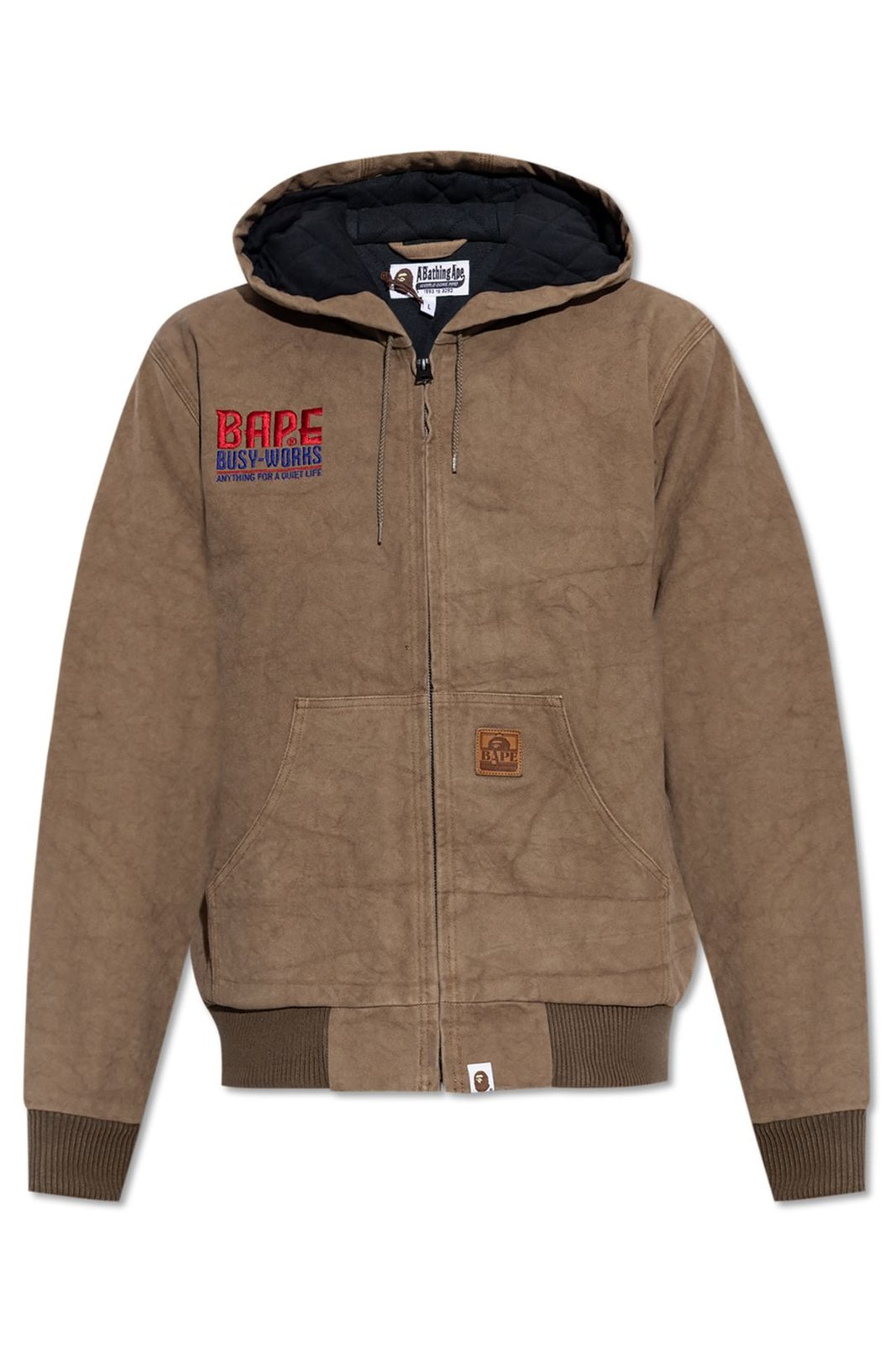 A BATHING APE® Logo Patch Hoodie Jacket