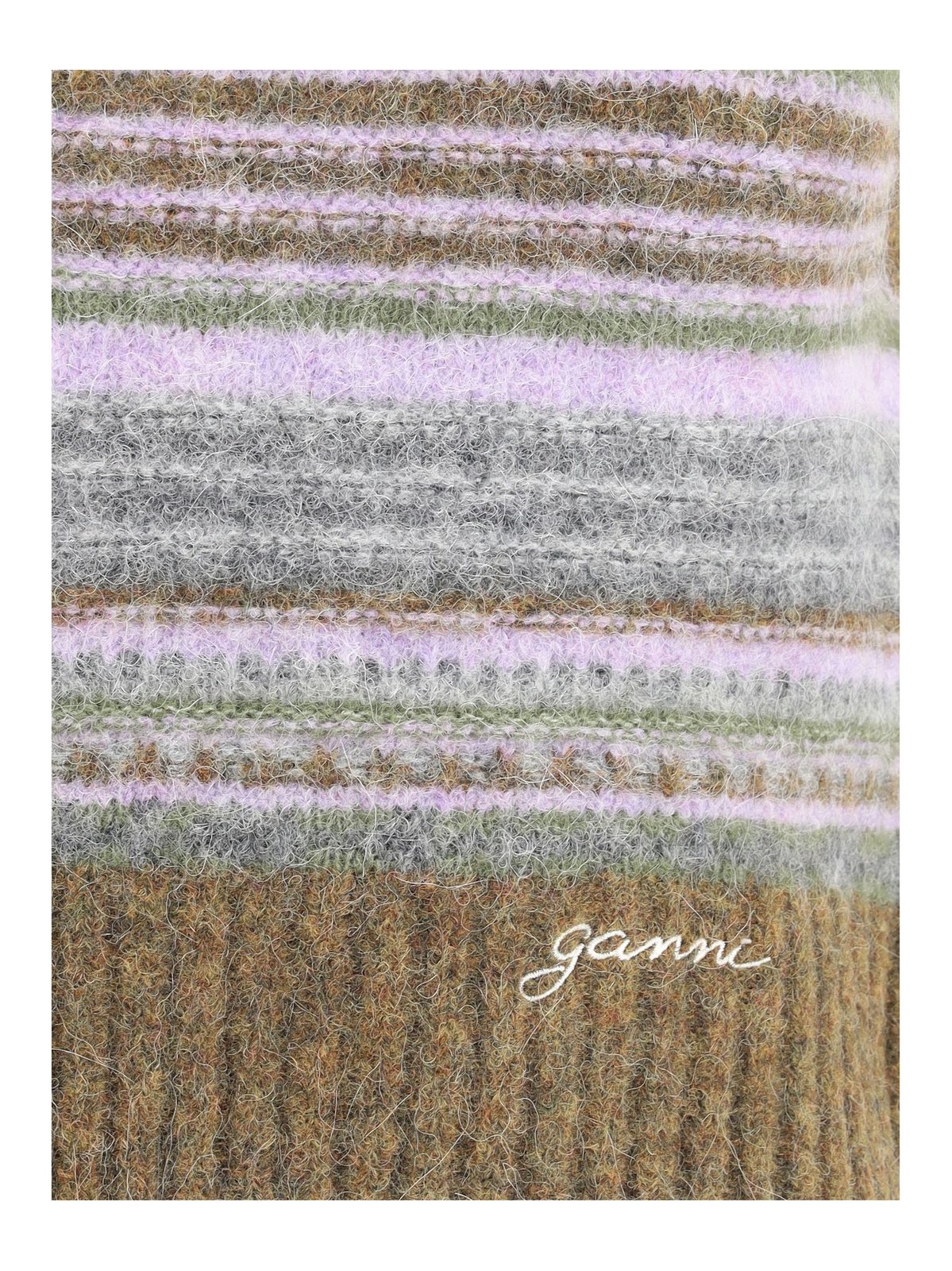 Ganni Striped Knit Vest