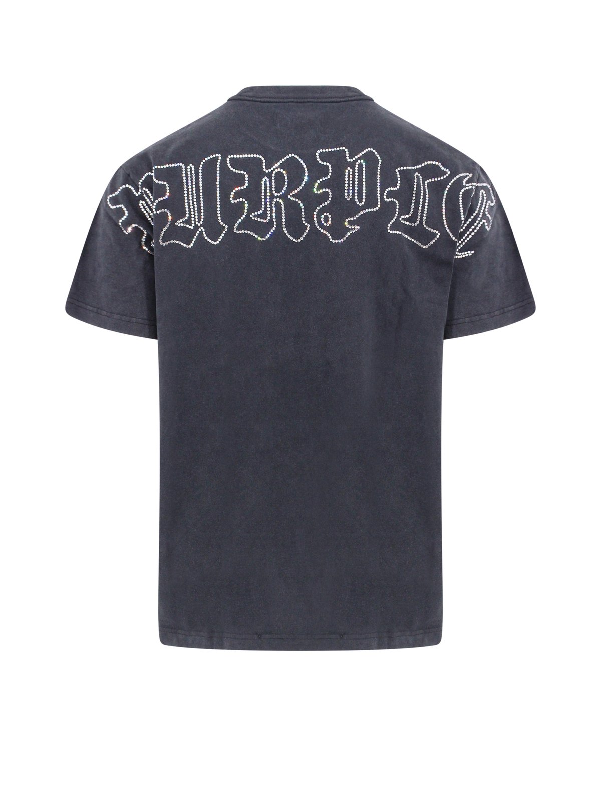 Purple Brand Gothic Embellished Crewneck T-Shirt