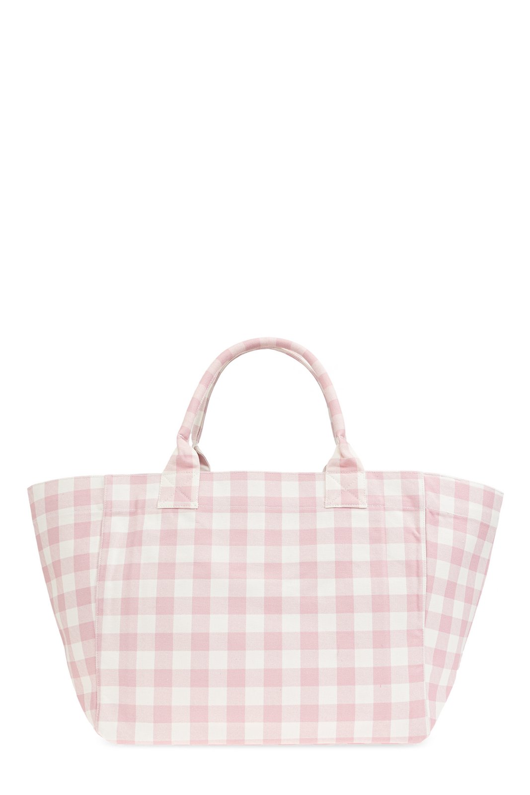 Ganni XXL Vichy Checked Tote Bag