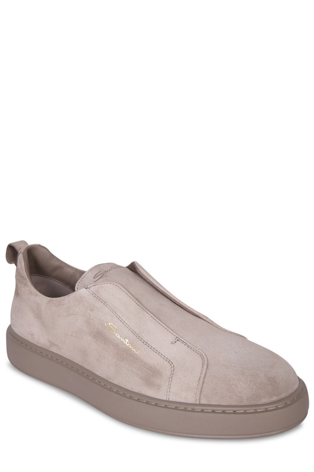 Santoni Logo Printed Slip-On Sneakers