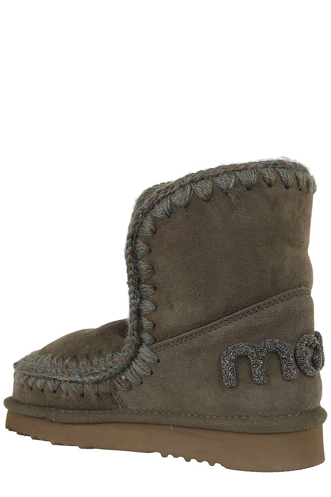 Mou Eskimo 18 Glitter Logo Slip-On Ankle Boots