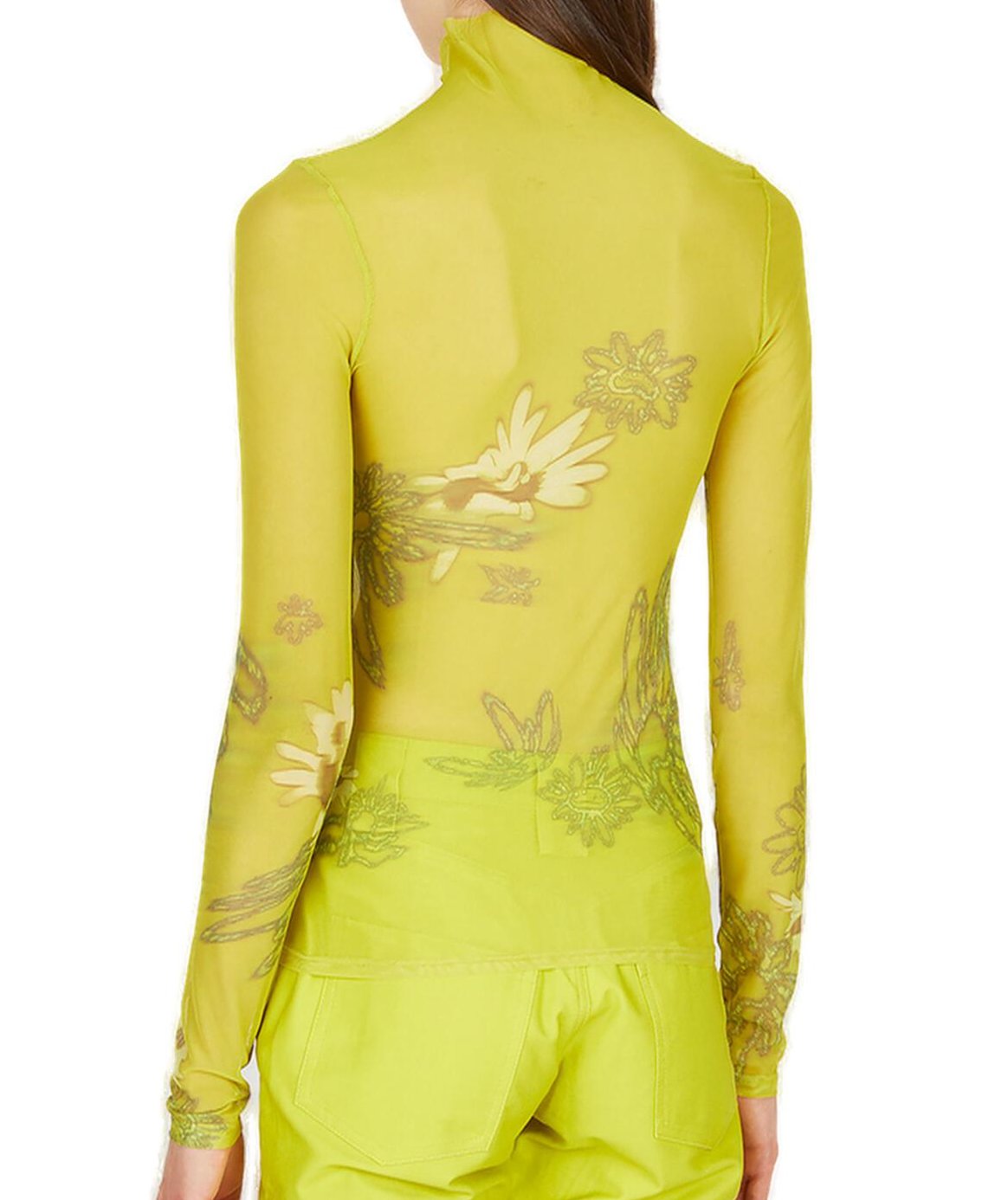 Collina Strada Lace-Embroidered Semi-Sheer Top – Cettire