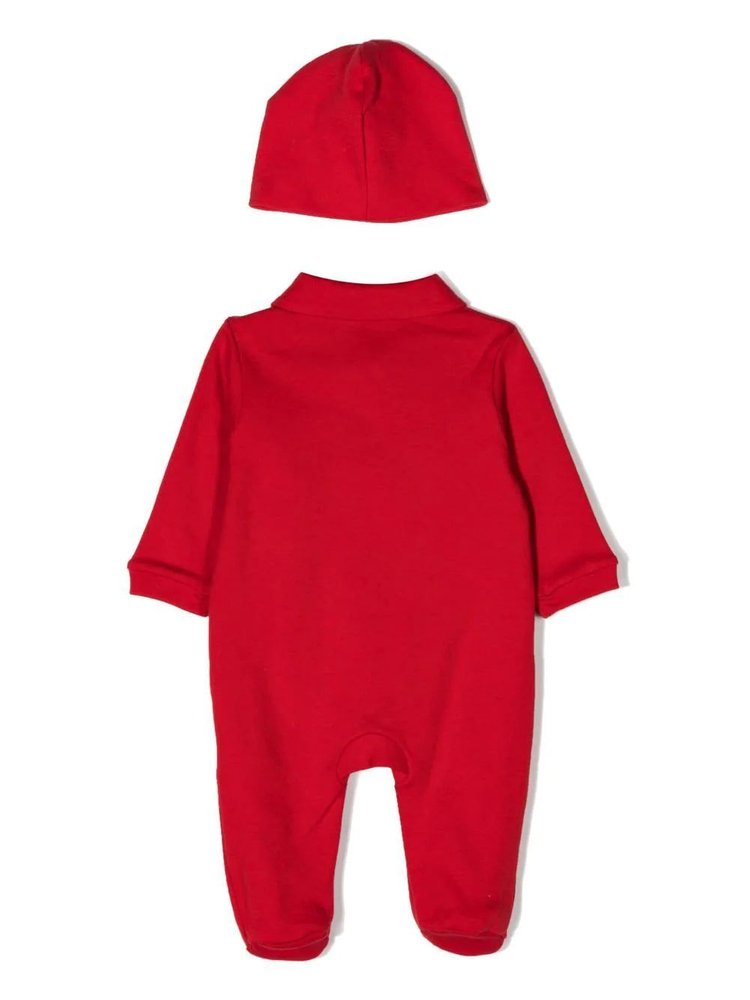 La Perla Kids 눈사람 패치 롬퍼 세트