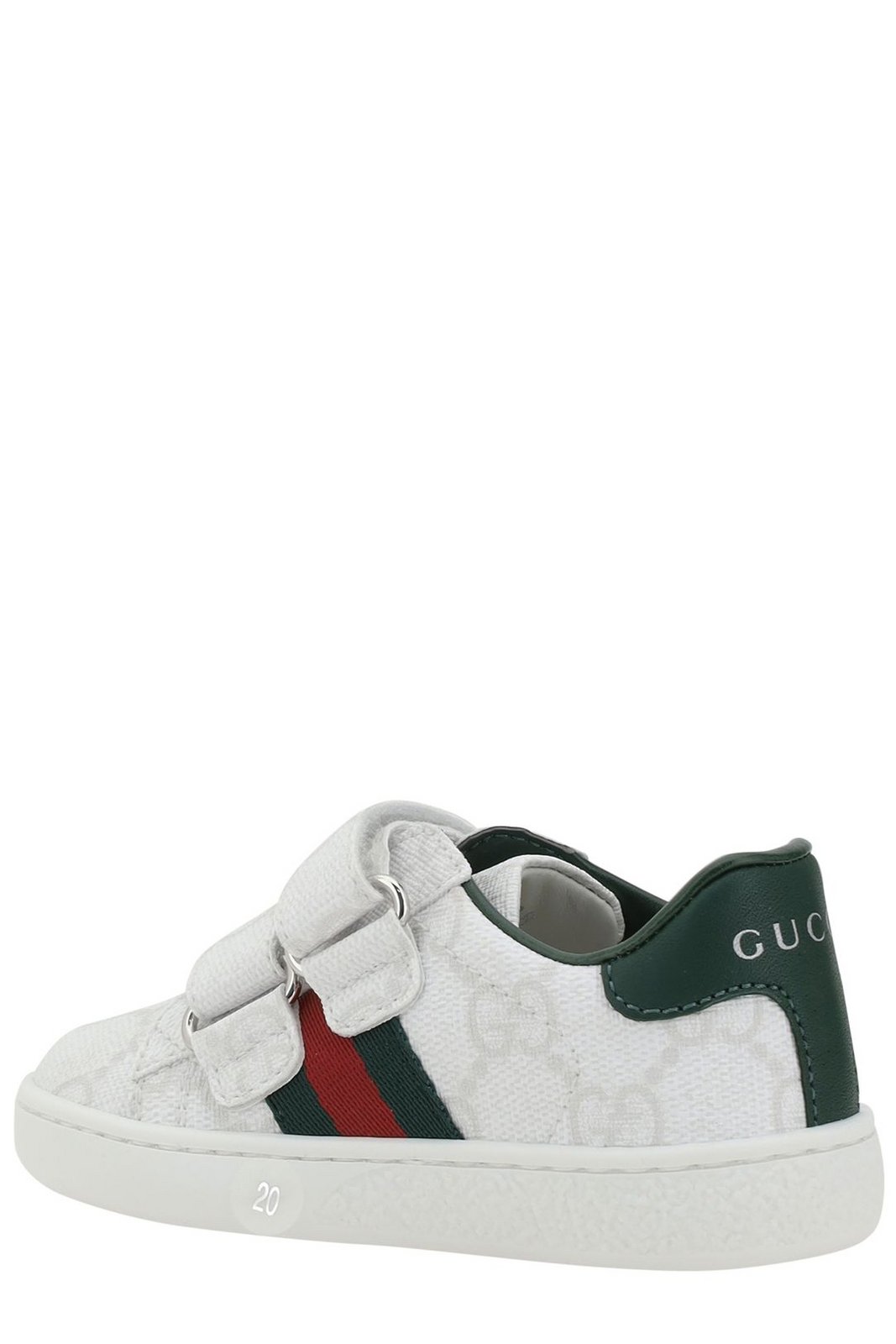 Gucci Kids Logo Printed Touch-Strap Sneakers