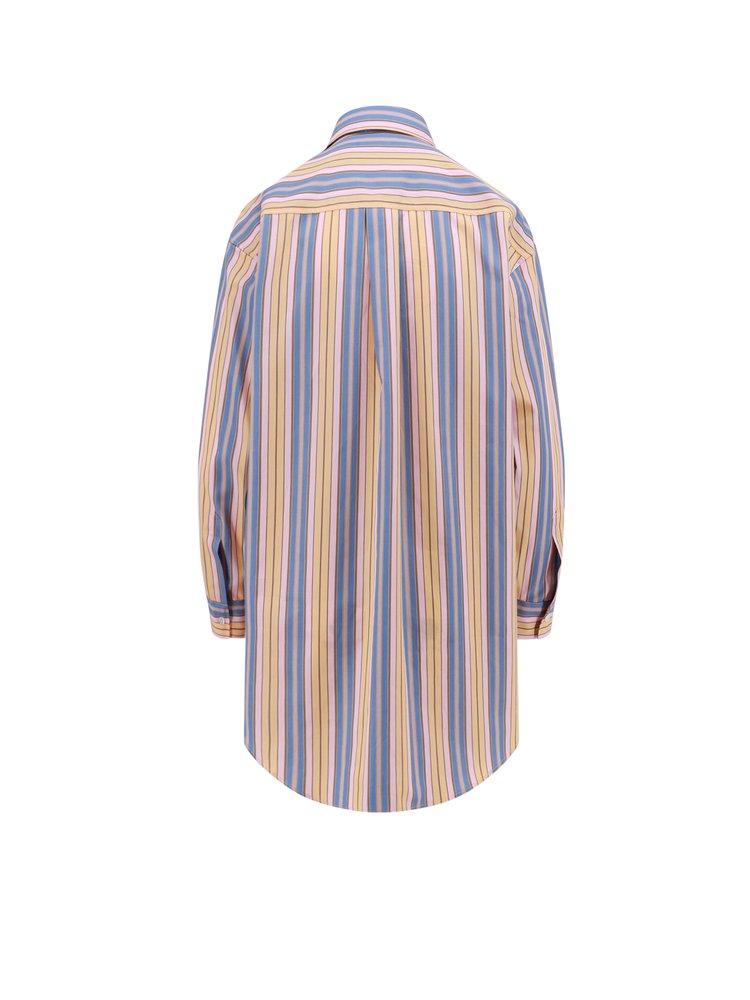 Tシャツ・カットソー ETRO Logo embroidery striped shirt (WRIA002899TR150 S8452) Ele_preloved_pt.