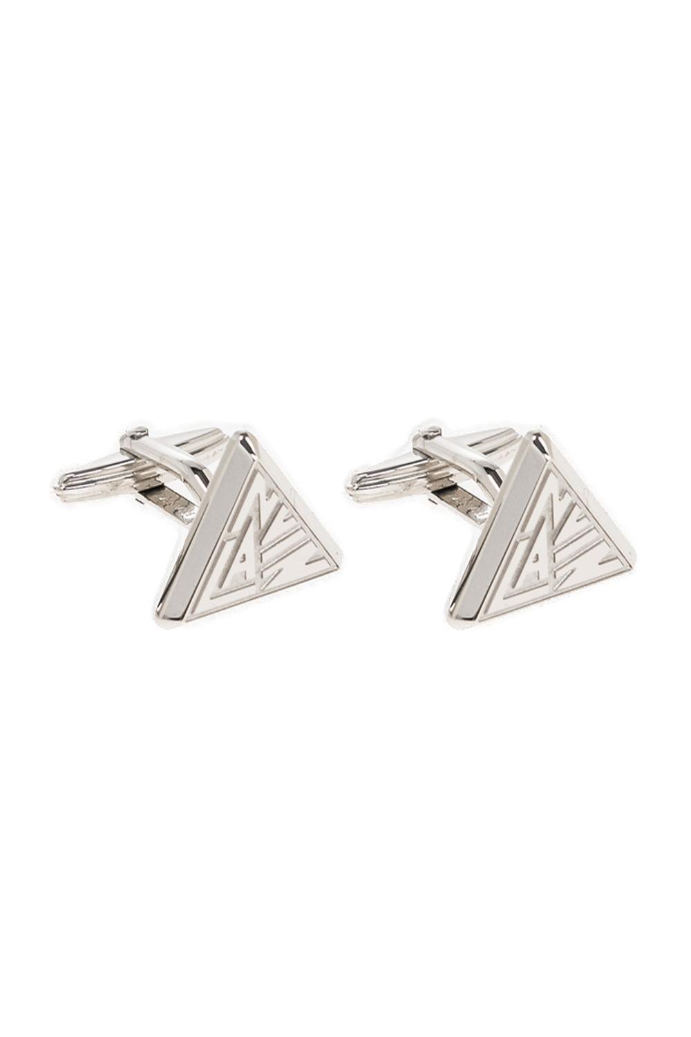 Lanvin Triangular Logo Engraved Cufflinks – Cettire