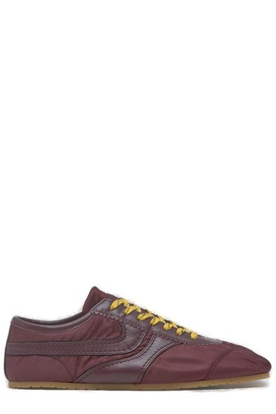 Dries Van Noten Round Toe Lace-Up Sneakers