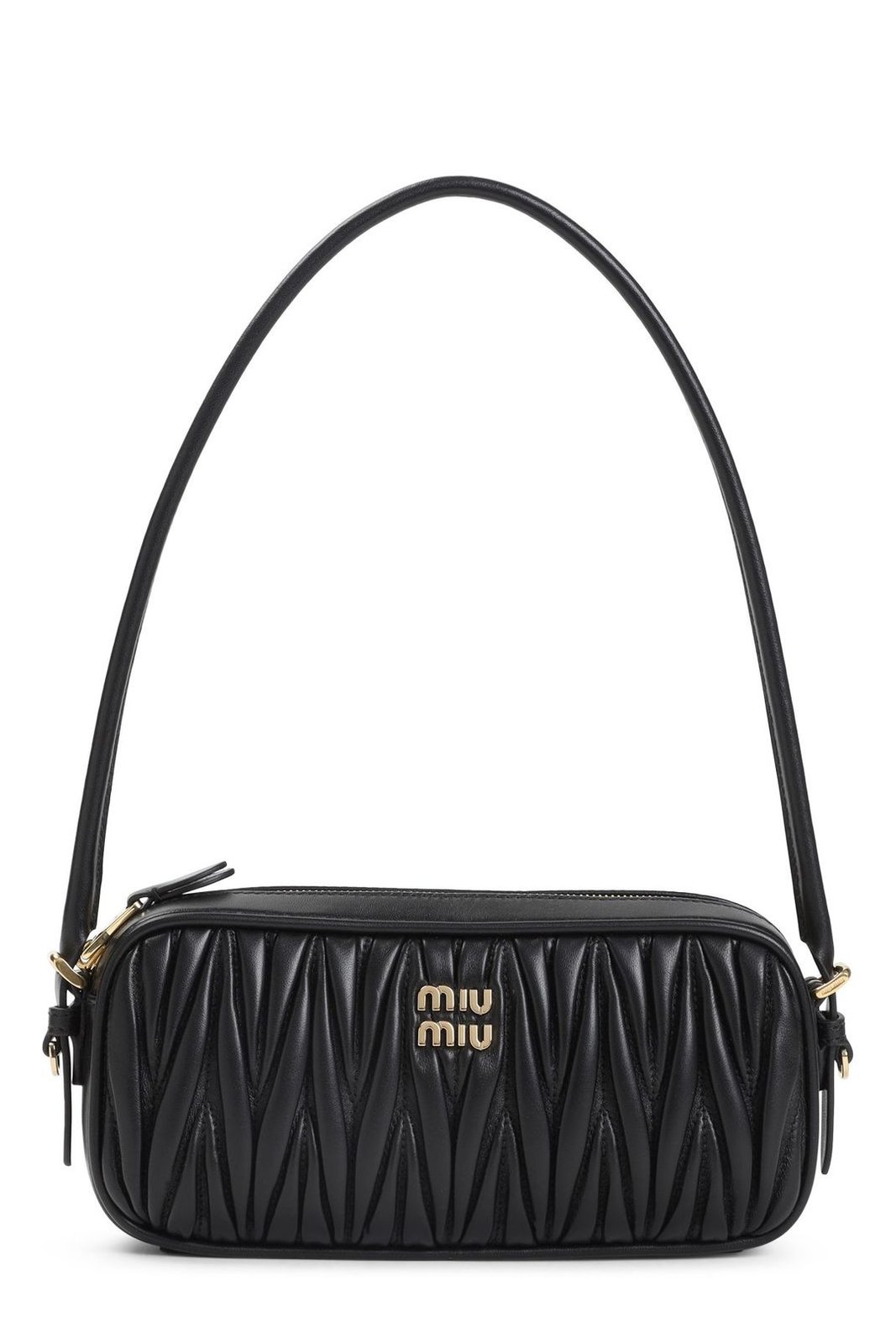 Miu Miu Logo-Lettering Zipped Shoulder Bag – On Sale Now with Up