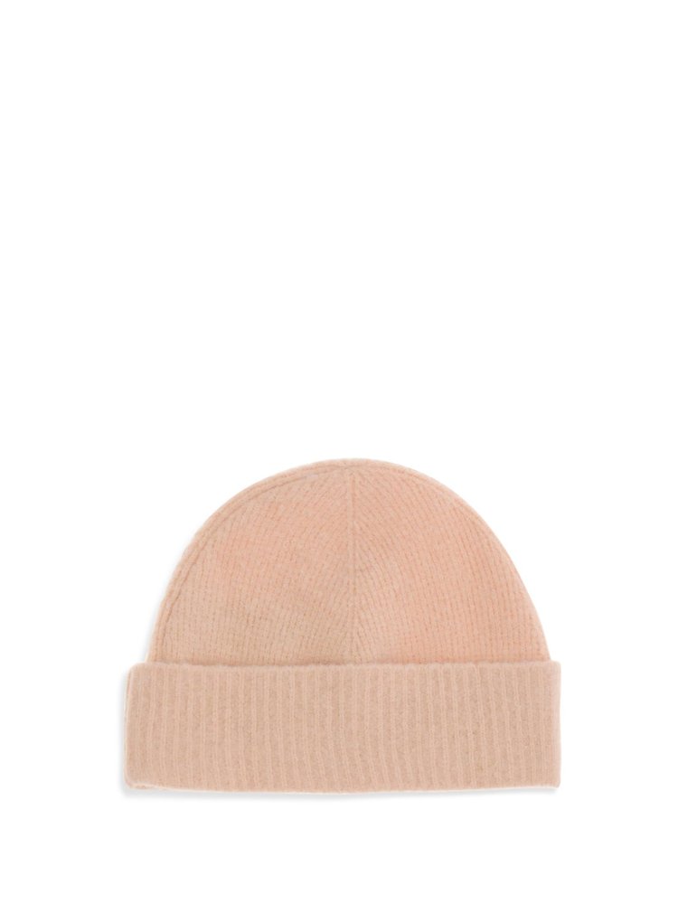 AMI Paris Logo Embroidered Knitted Beanie – Cettire