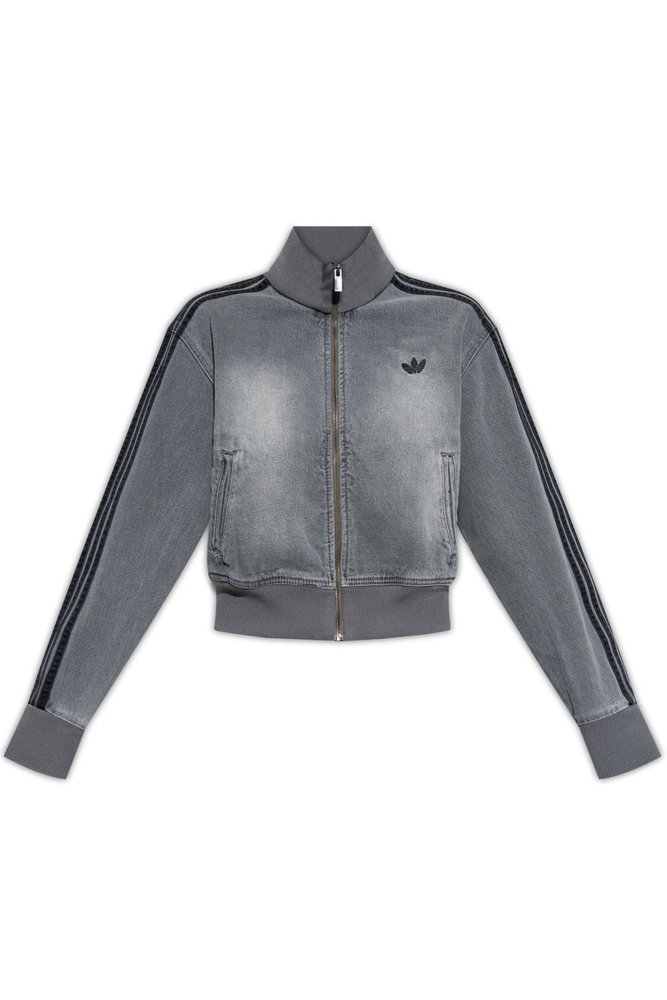 アディダス オリジナルス ハイネック ジップ デニムジャケット