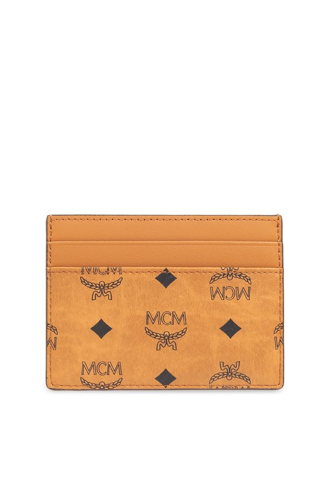 MCM 올오버 로고 프린트 카드홀더