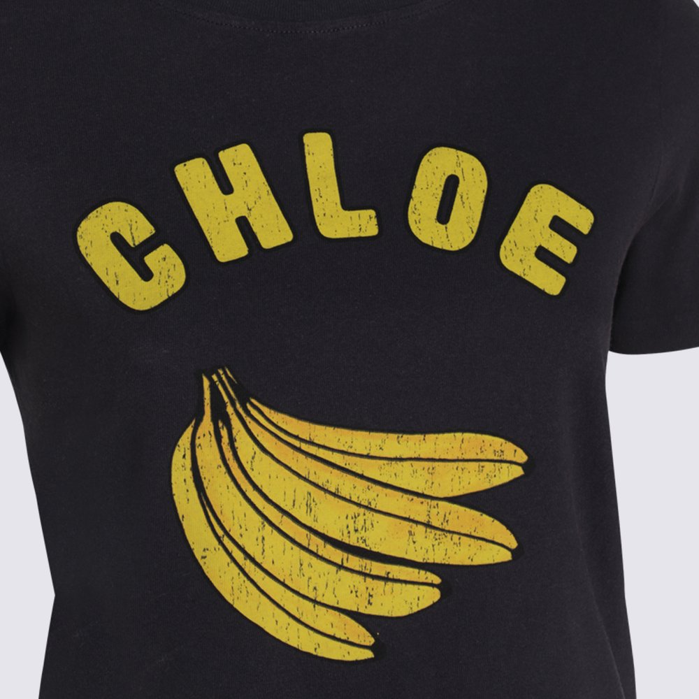 クロエ バナナプリント クルーネック Tシャツ