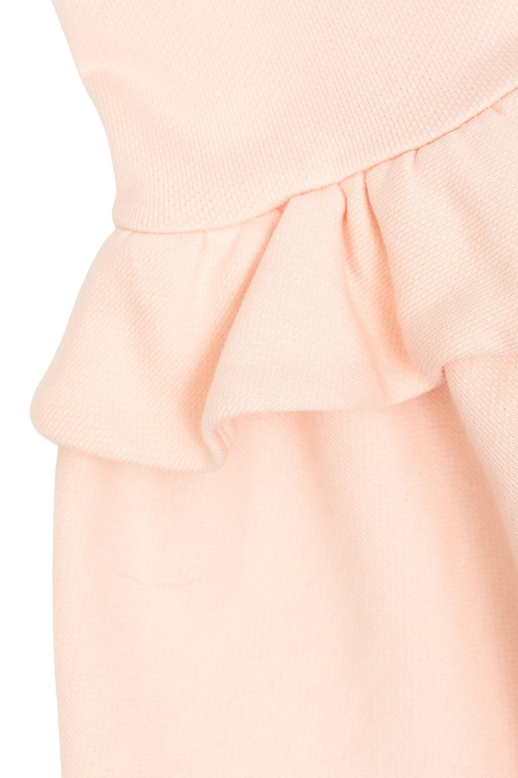 Fendi Kids Short Sleeve Ruffled Trim Dress