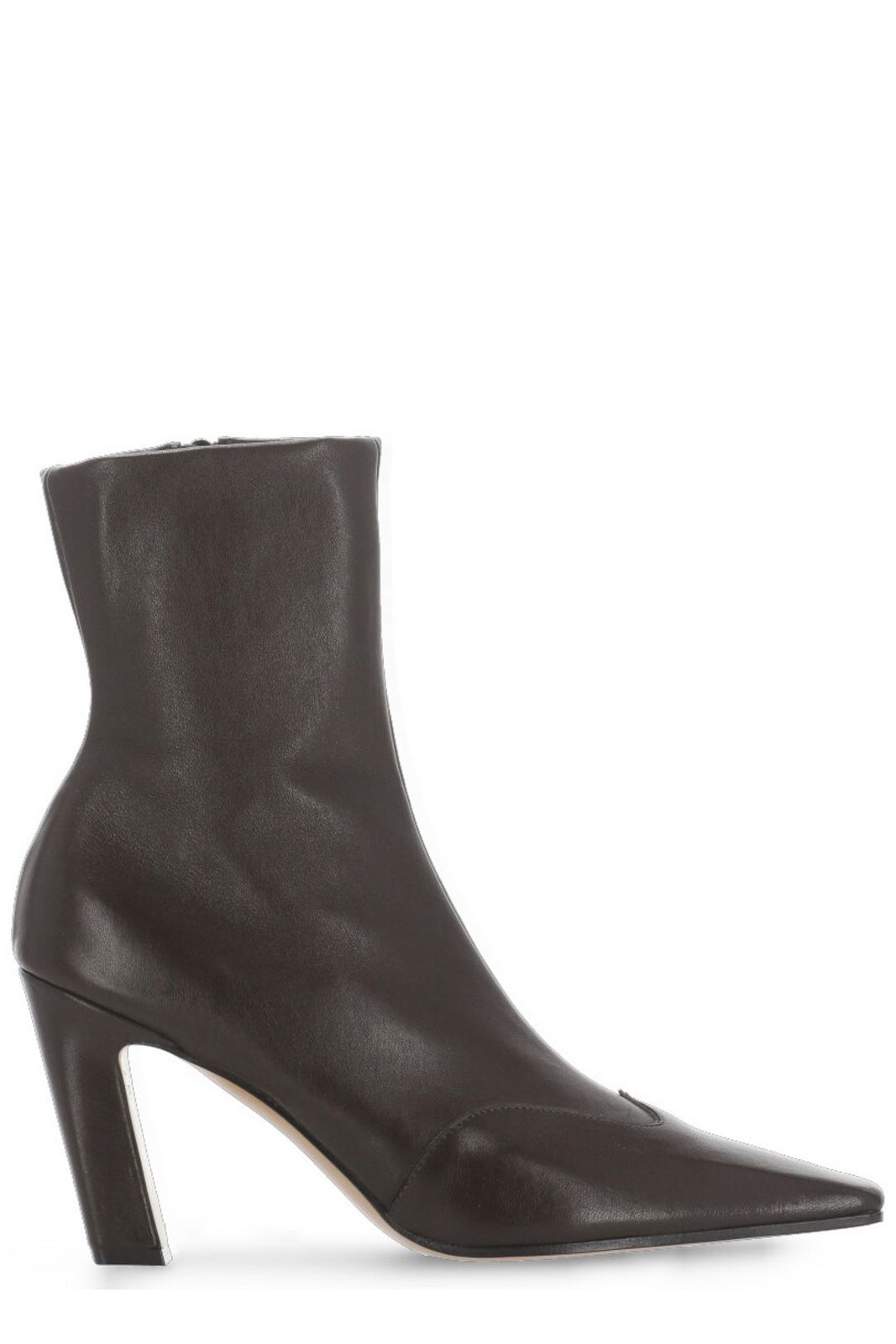 Khaite Nevada Square-Toe Ankle Boots