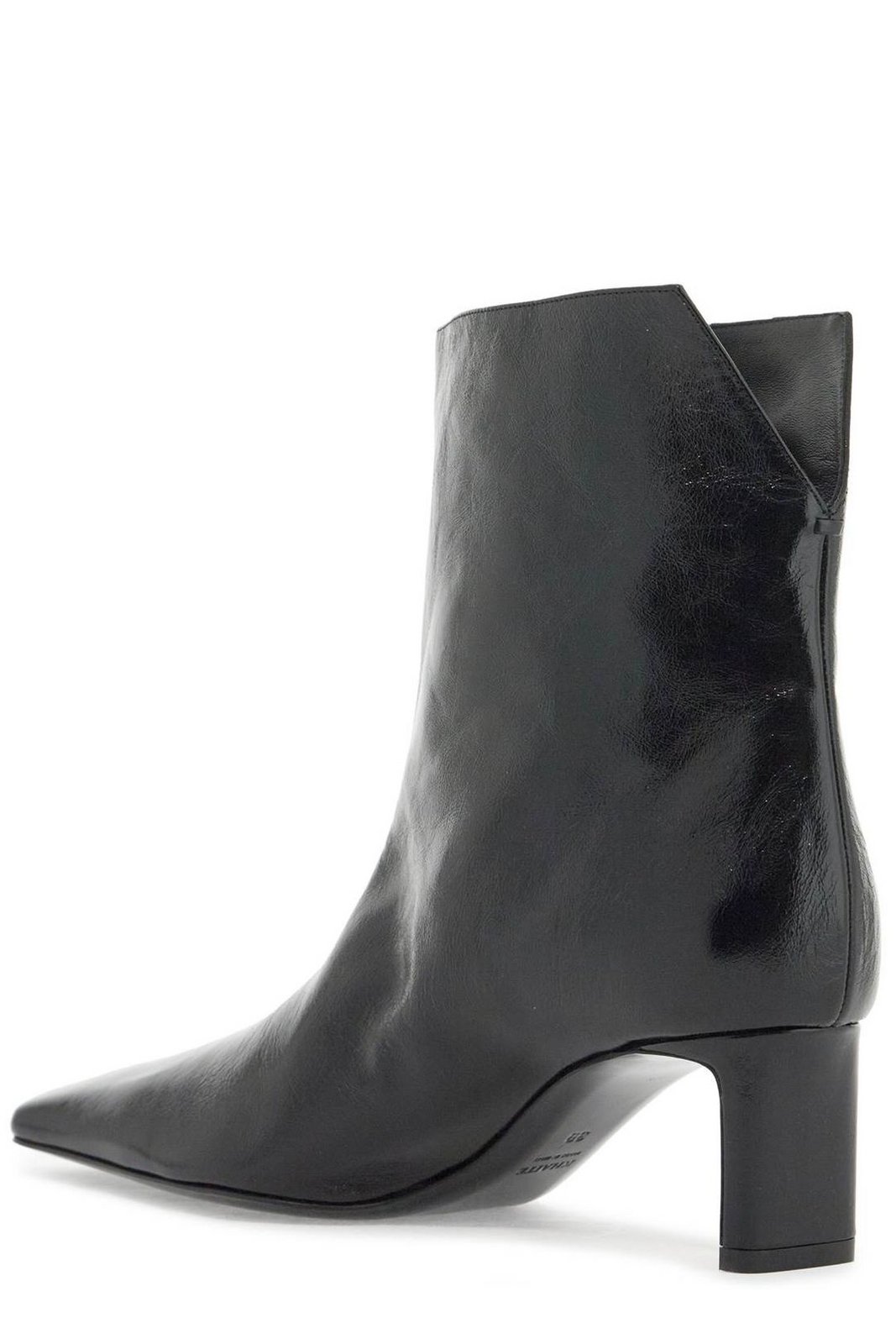 Khaite Squared Toe Ankle Boots