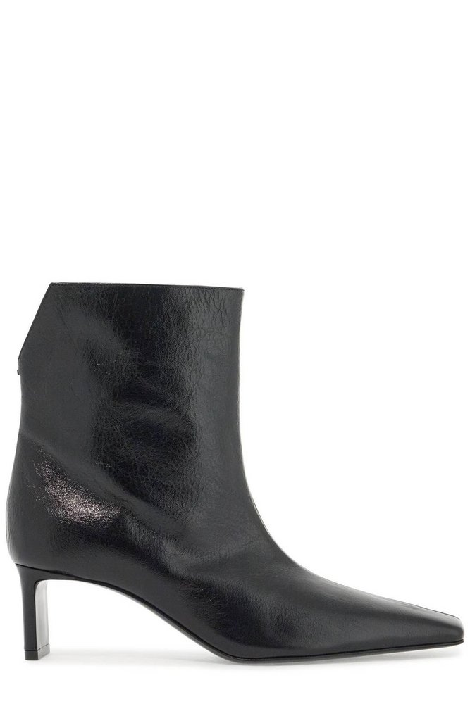 Khaite スクエアトゥアンクルフツ F1100907 200 Khaite Squared Toe Ankle Boots – Cettire