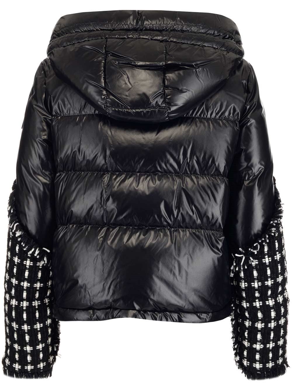 Moncler Ginavelle Tweed Down Jacket