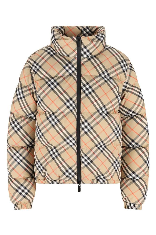 BURBERRY 체크 퍼프 자켓