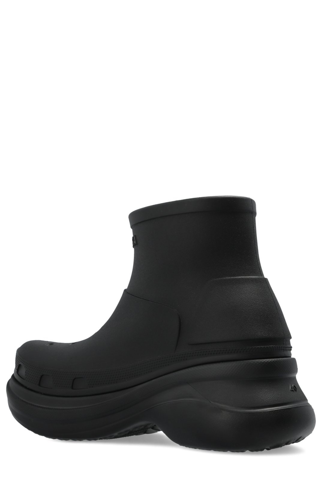 Balenciaga X Crocs Logo Embossed Ankle Boots