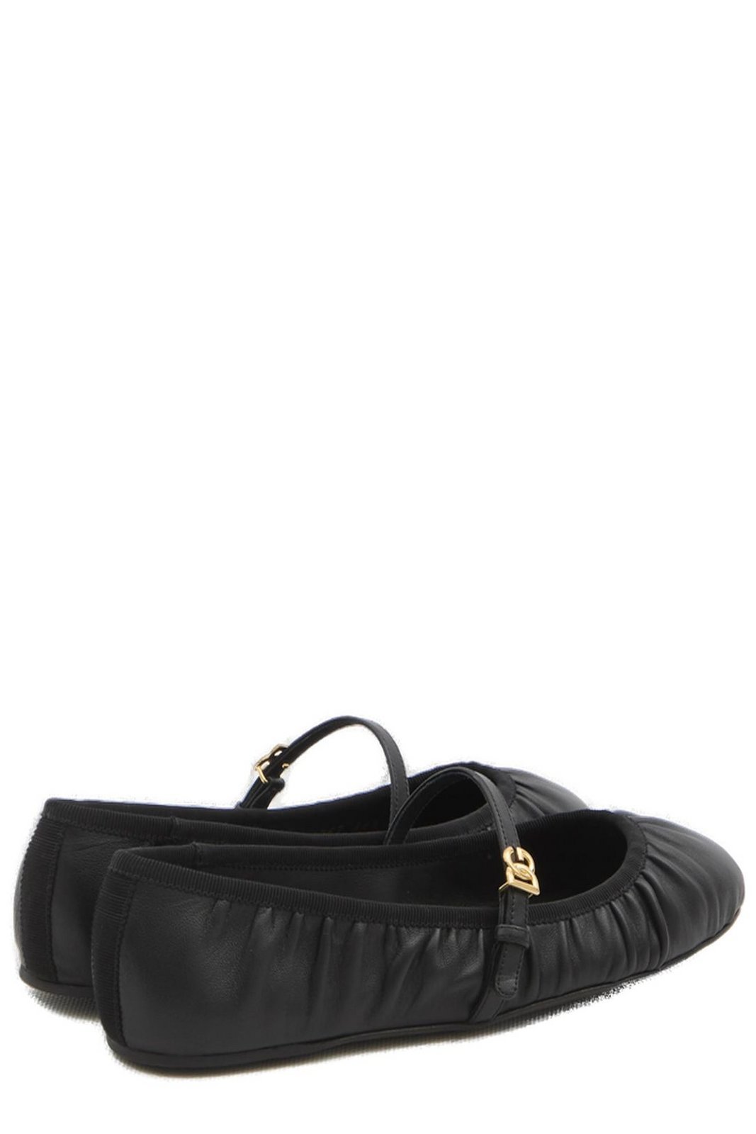 Dolce & Gabbana DG Logo Plaque Ballet Flats