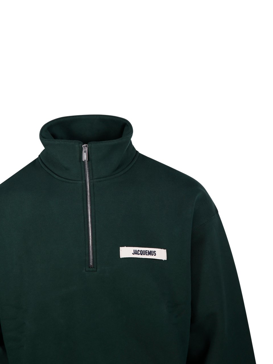 スウェット・トレーナー JACQUEMUS ZIPPED COTTON SWEATSHIRT Jacquemus Jacquemus The Gros Grain Zipped-Rollneck