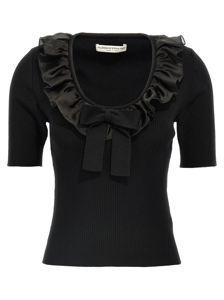 Tシャツ・カットソー ALESSANDRA RICH Ruffle t-shirt Tシャツ・カットソー ALESSANDRA RICH Ruffle t-shirt