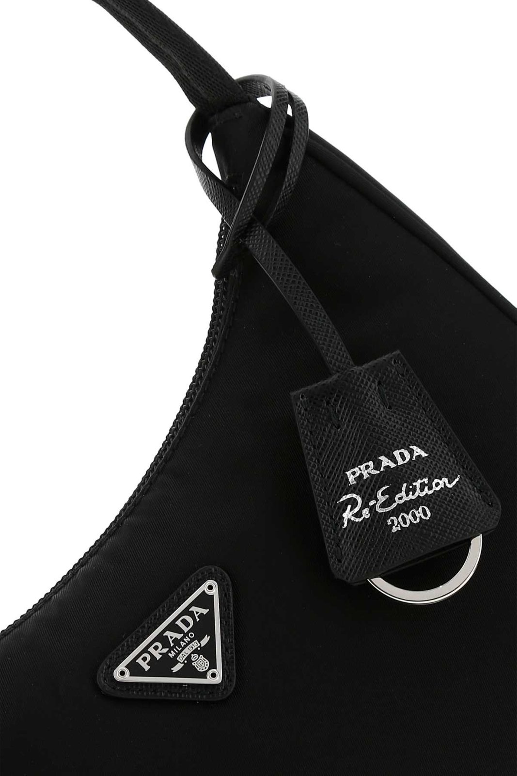 Prada Re-Edition 2000 Logo Plaque Mini Shoulder Bag