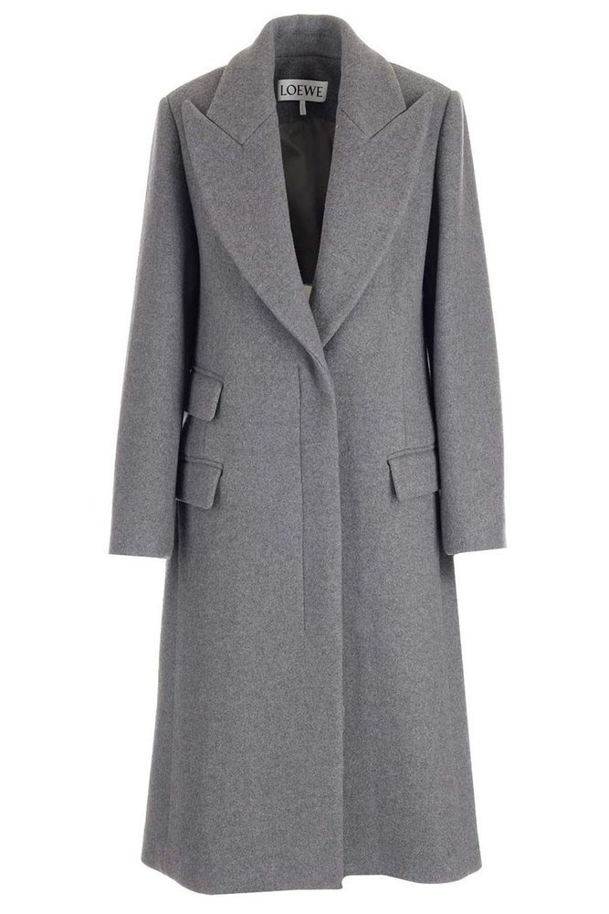 Loewe シングルブレスト ロングコート – Cettire Loewe シングルブレスト ロングコート – Cettire