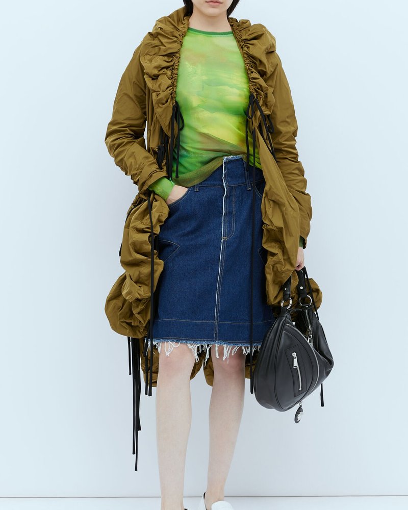 Paula Canovas Del Vas 스파이키 데님 미디 스커트